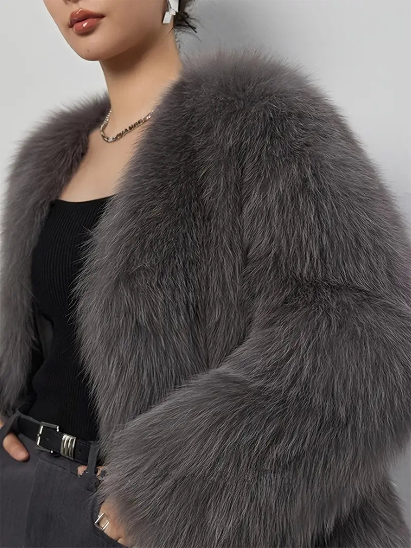 Soft Faux Fur Coat