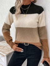 Bella -  Timeless Contrast Knit Sweater