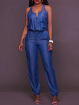 Rachel - Lässiger Jeans Jumpsuit