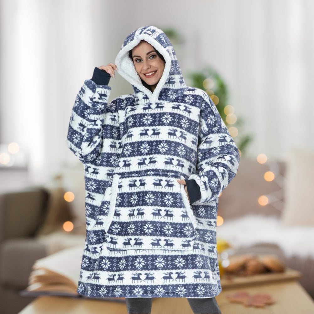 Enya - Damen Hoodie Decke Für Gemütliche Winterabende