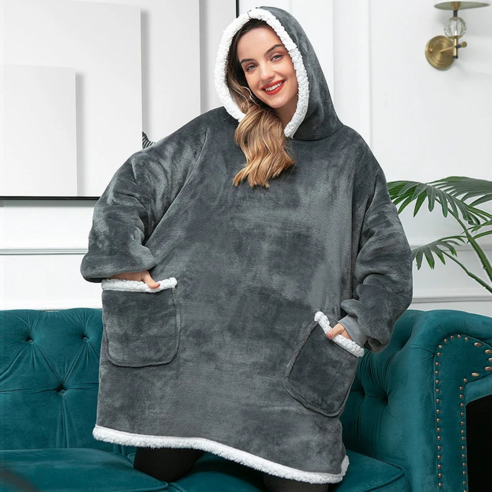 Enya - Damen Hoodie Decke Für Gemütliche Winterabende