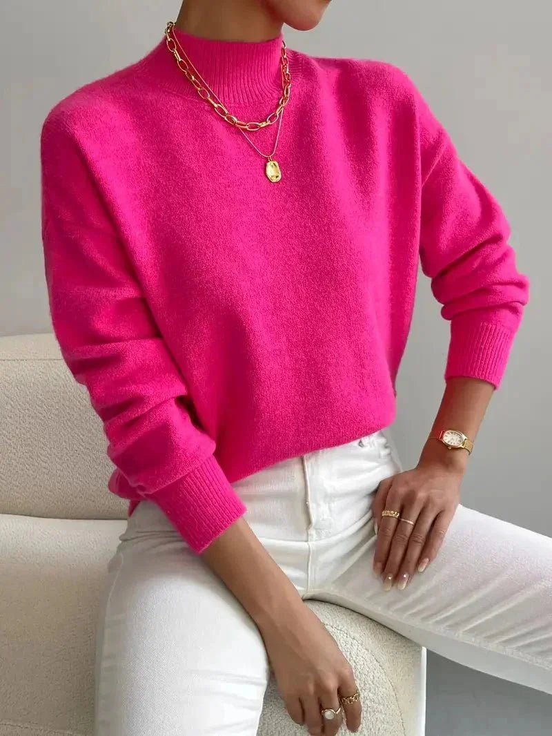 Petra – Lockere Damen Rollkragenpullover