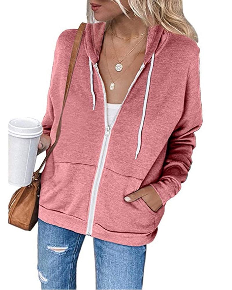 Paulina - Damen Kapuzenjacke mit Reißverschluss