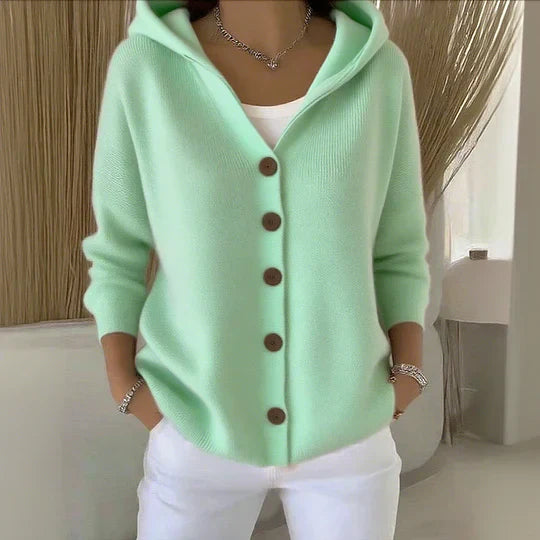Bianca – Damen Strick Kapuzencardigan lässig & modern