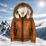 EMIL - ELEGANTE LEDER WINTERJACKE