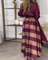 Sophie - Gestreiftes Kleid Elegance“