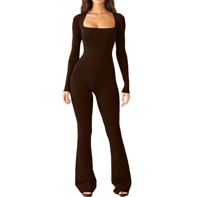 Naria | Figurbetonter Flare-Jumpsuit für Damen