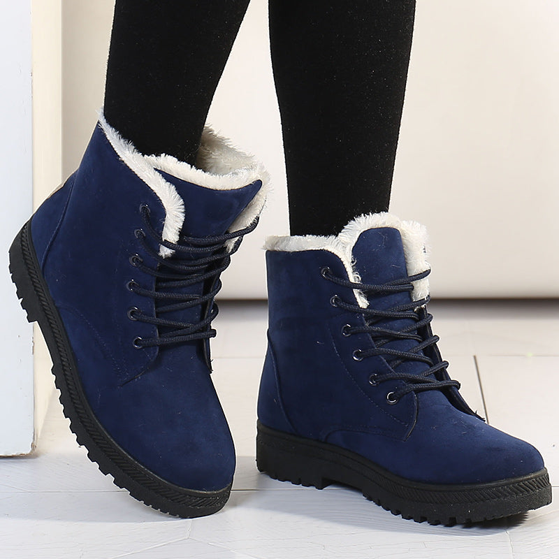 Bernhild - Fleecegefütterte Damen Schneestiefel Winterwarm