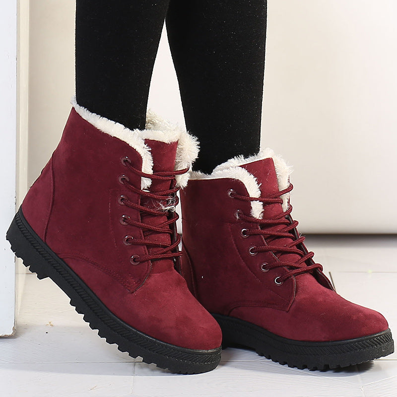 Bernhild - Fleecegefütterte Damen Schneestiefel Winterwarm