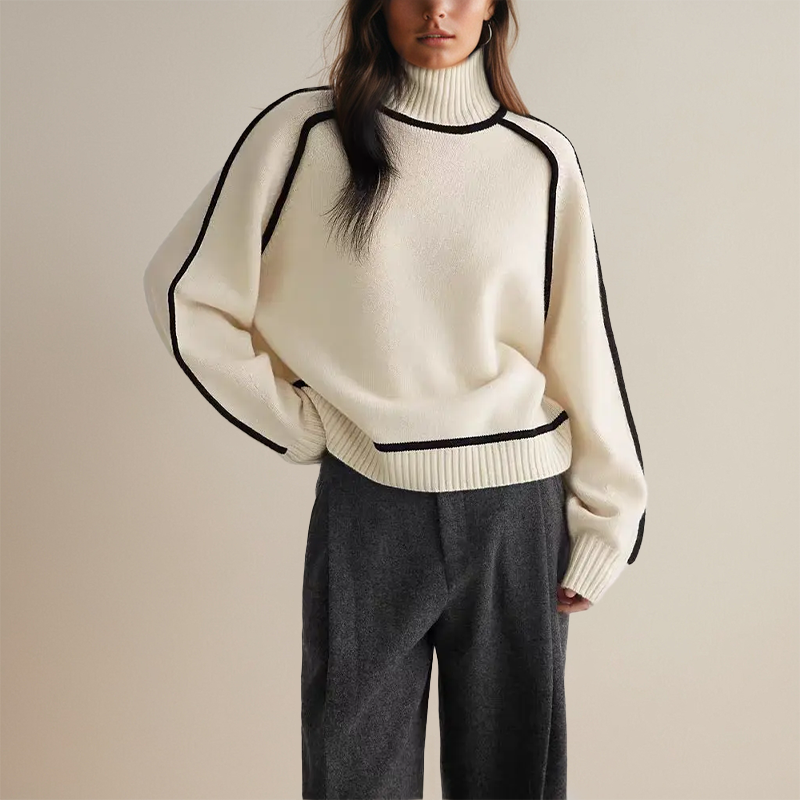 Dora – Gemütlicher Rollkragenpullover für Damen