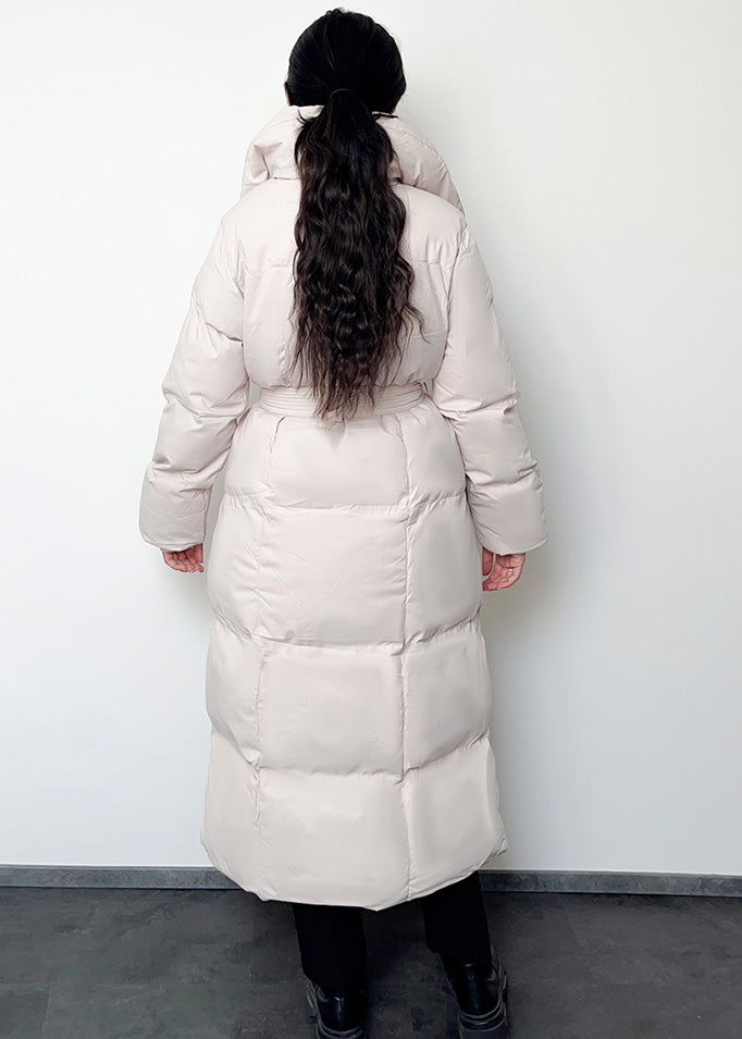 Rosa - Kuschelige Lange Winterjacke für Frauen