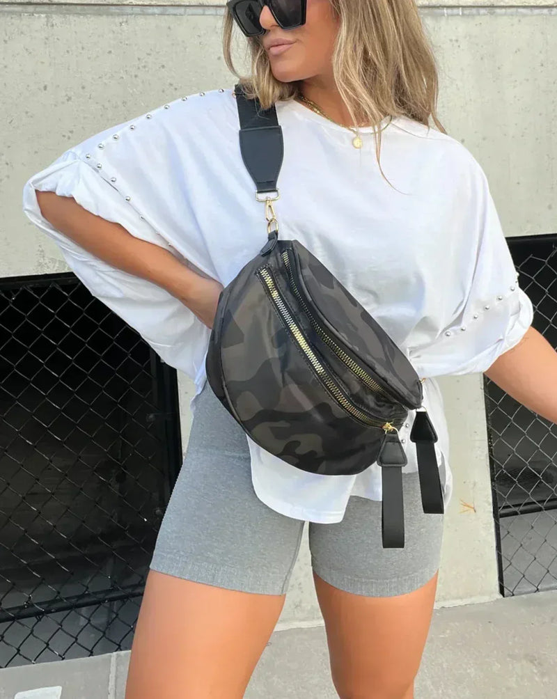 BELLA Oversized Shirt mit Nieten