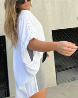 BELLA Oversized Shirt mit Nieten