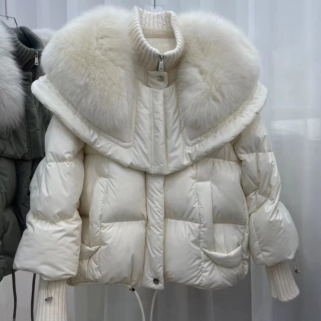 Sybille - Damen Dicke Winterjacke Warm Kuschelig Komfort