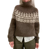 Mathelda - Bequeme Vintage Rollkragenpullover