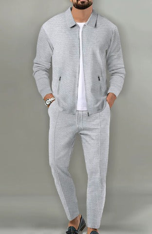 Hubert – Herren Zweiteiler Set Lässig Einfarbig Loose Fit