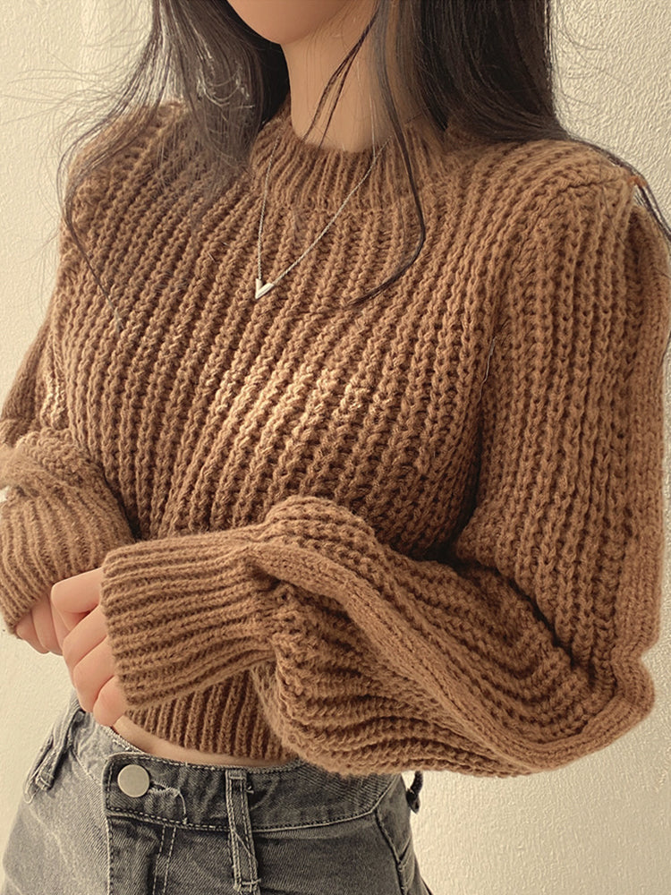 Dalia - Klassischer Strickpullover für Jeden Tag