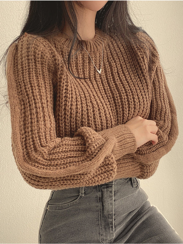 Dalia - Klassischer Strickpullover für Jeden Tag