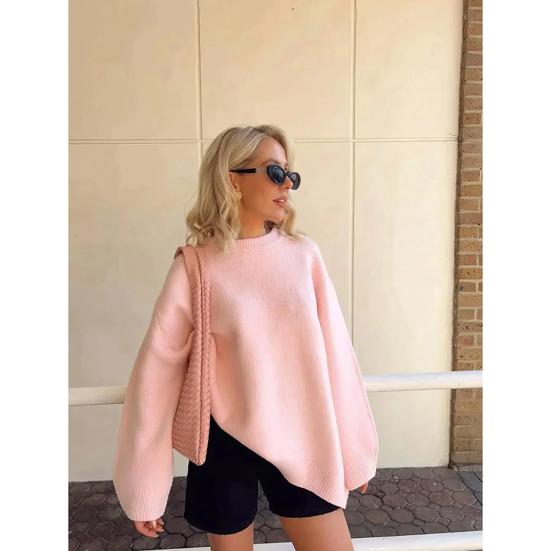 Pecka - Gemütlicher Pink Komfortpullover