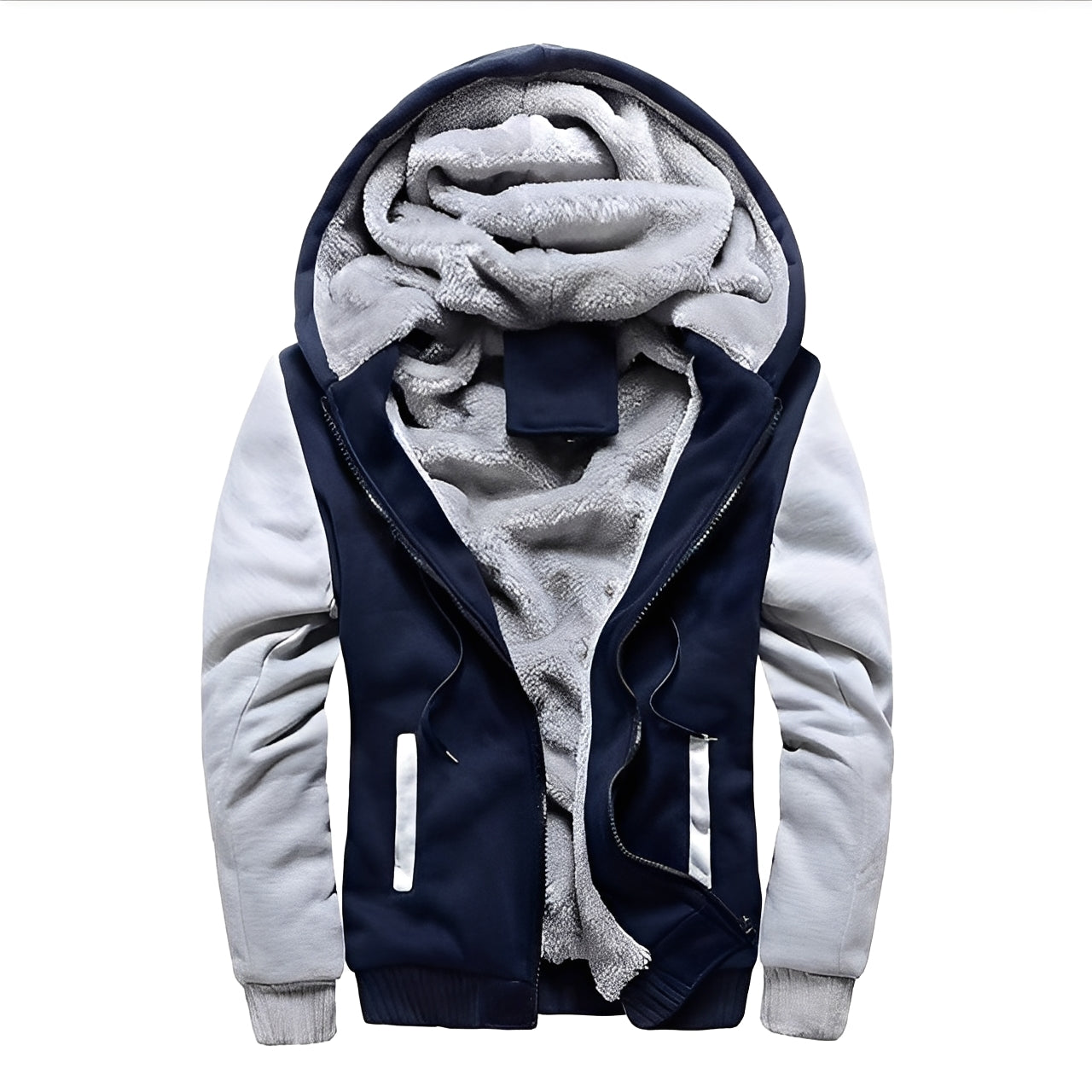 Enrikus - Herren Fleecejacke Mit Kapuze Warm