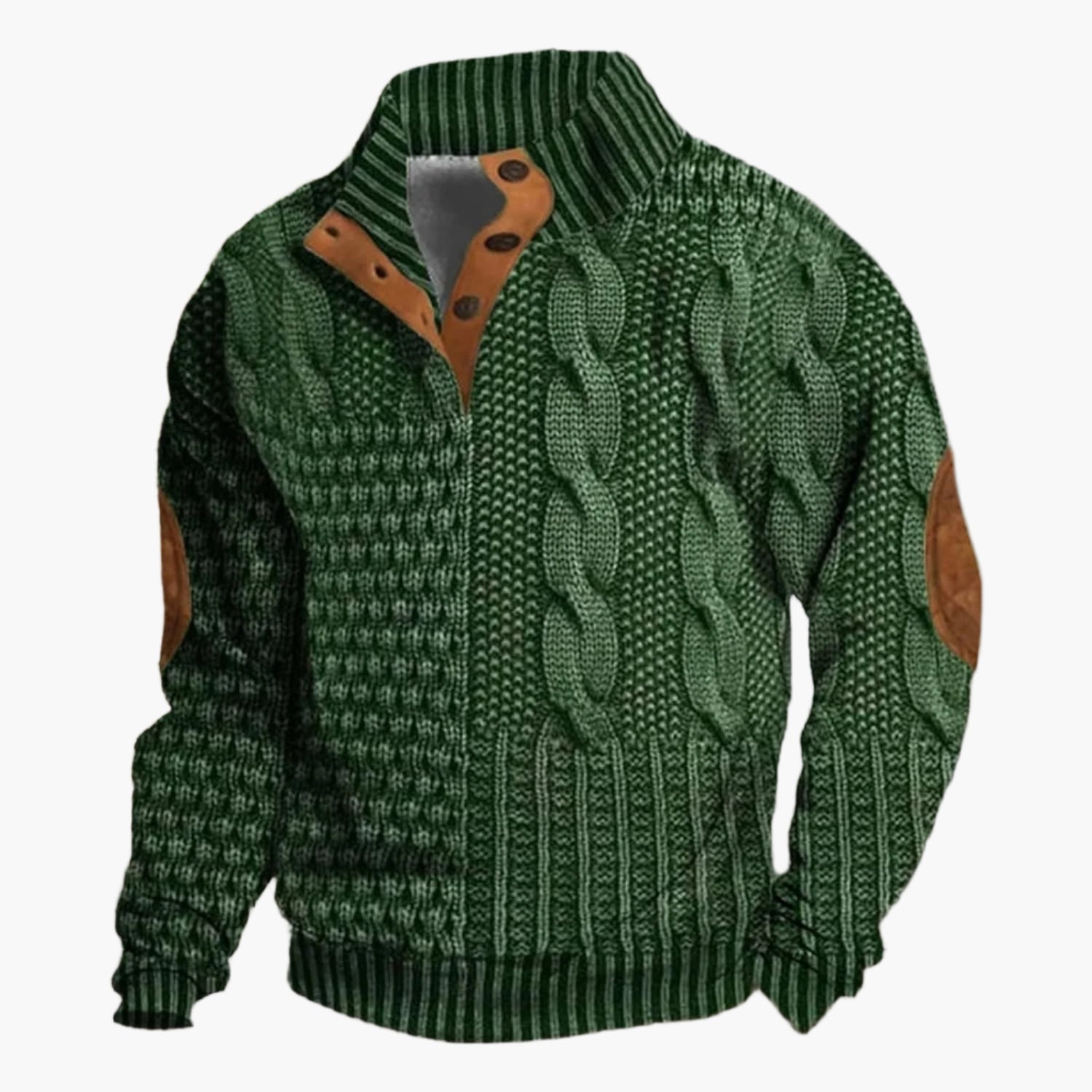 Konrad – Herren Bomberjacke Strickmuster Vintage Freizeit Modern