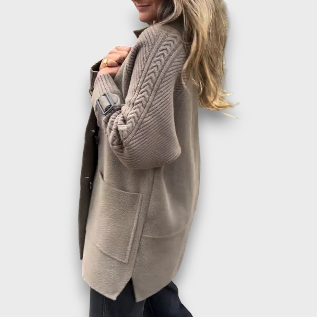 Ute – Eleganter Cardigan-Mantel Für Damen