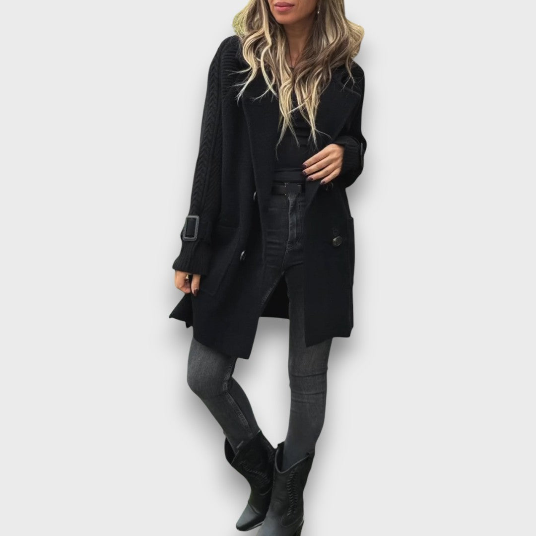 Ute – Eleganter Cardigan-Mantel Für Damen