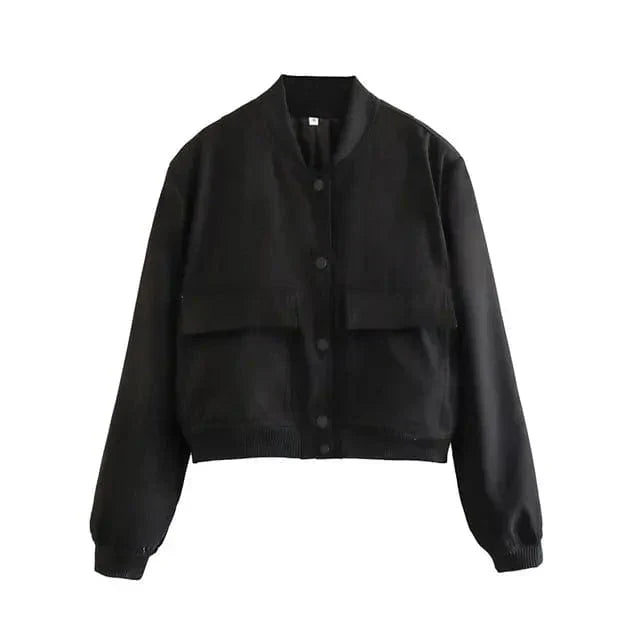 Jeba - Stilvolle kurze Damen-Tweedjacke mit Taschen