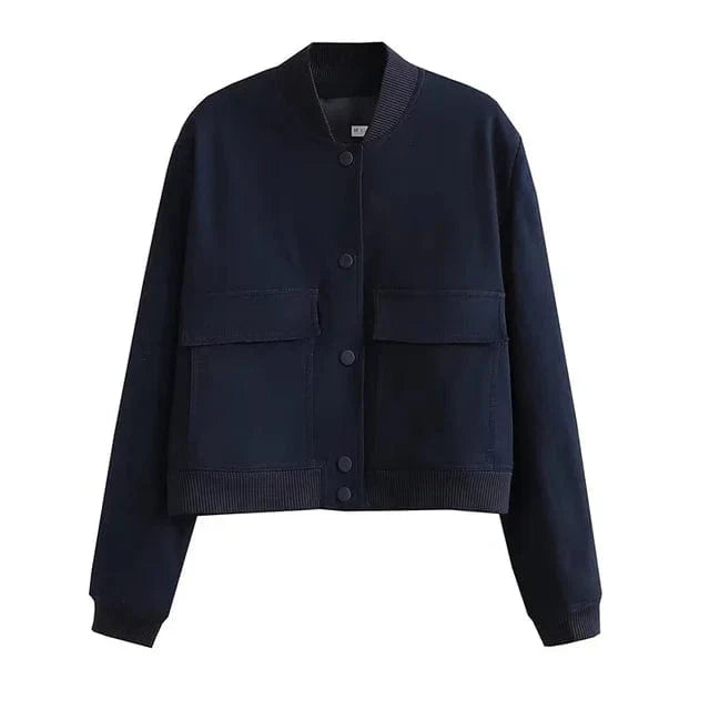 Jeba - Stilvolle kurze Damen-Tweedjacke mit Taschen