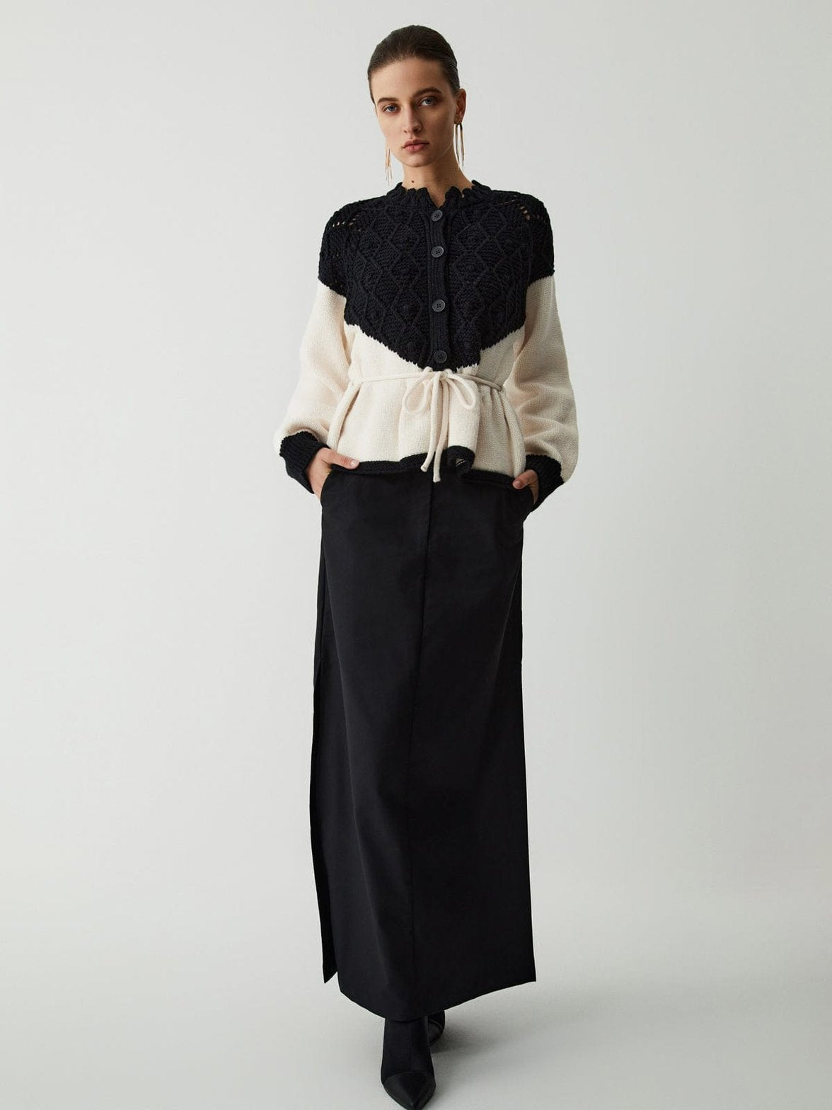 Viktoria – Eleganter Bicolor-Strickpullover