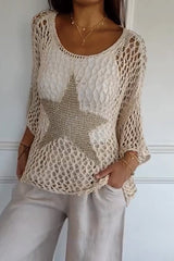 Larissa - Stylisher Strickpullover mit Sternen