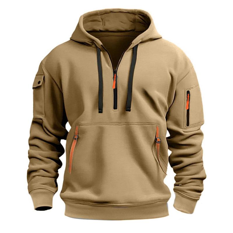 Rico – Sport Hoodie Herren Stickerei Reißverschlüsse Trendy