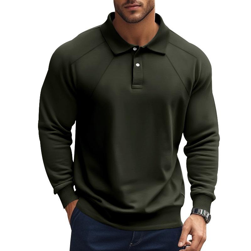 Robin – Poloshirt Herren Langarm Raglan Ärmel Lässig