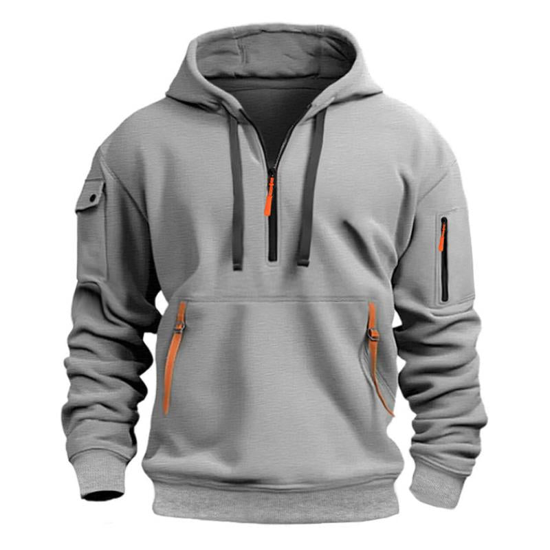 Rico – Sport Hoodie Herren Stickerei Reißverschlüsse Trendy