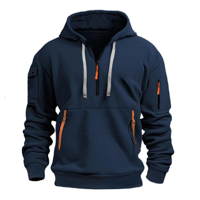 Rico – Sport Hoodie Herren Stickerei Reißverschlüsse Trendy
