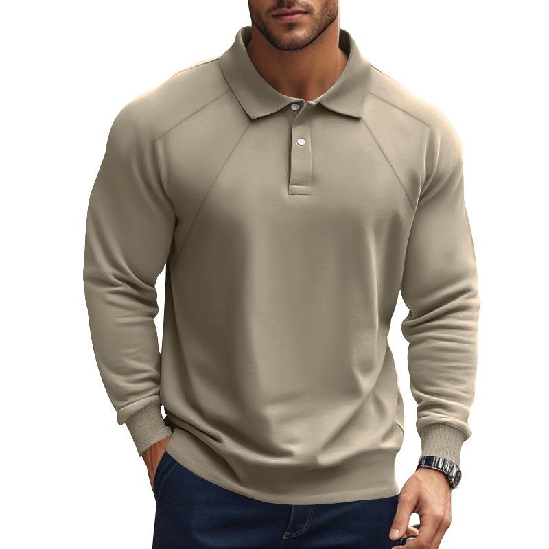 Robin – Poloshirt Herren Langarm Raglan Ärmel Lässig