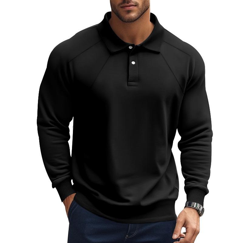 Robin – Poloshirt Herren Langarm Raglan Ärmel Lässig