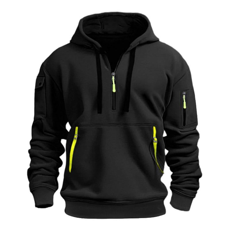 Rico – Sport Hoodie Herren Stickerei Reißverschlüsse Trendy