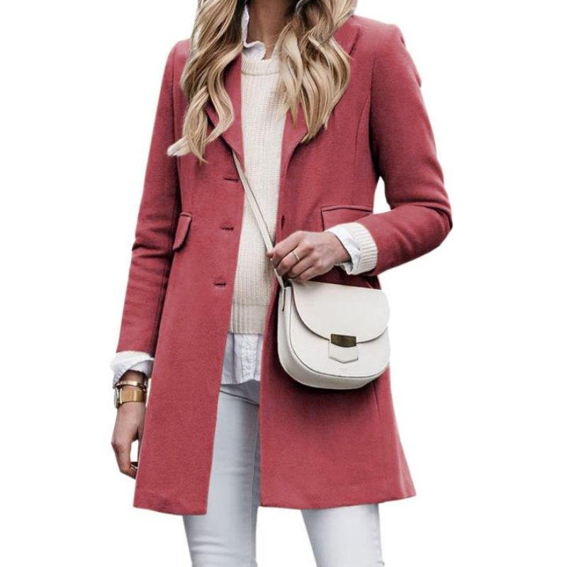 Ivonne - Eleganter Wollmantel für Damen im Herbst