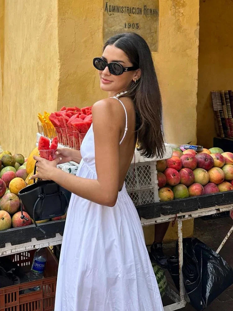 kf-Zuzana – Fließendes Sommerkleid mit schmalen Trägern Weiß 3-Sexy-Backless-Midi-Dress-Sleeveless-V-Neck-Dress-2023-Fashion-Summer-Woman-Causal-Loose-Beach-Dress
