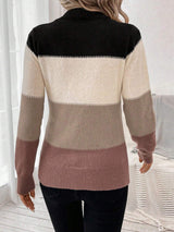 Bella -  Timeless Contrast Knit Sweater