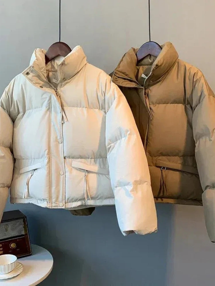 Danna - Klassische Damen-Winterjacke in Glanzoptik