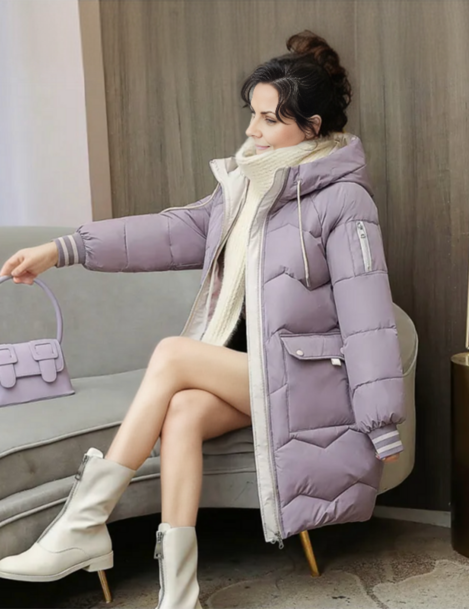 Clara - Gemütlicher Damen Winterparka mit Kapuze