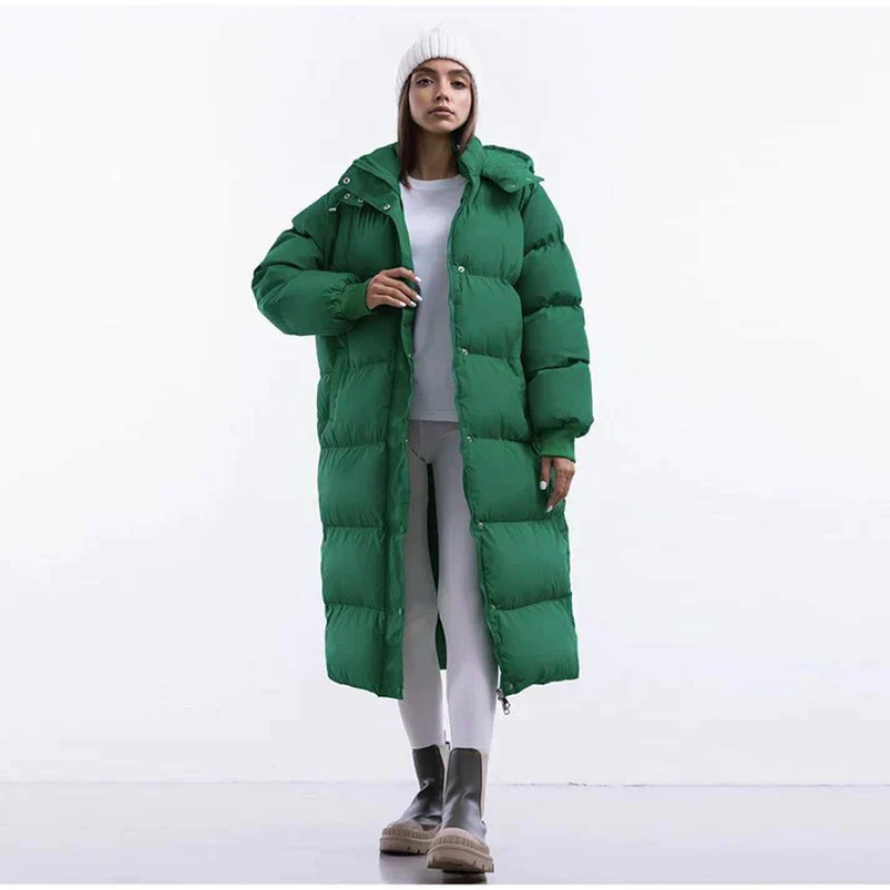 Nina – Leichte Daunenjacke langer Schnitt
