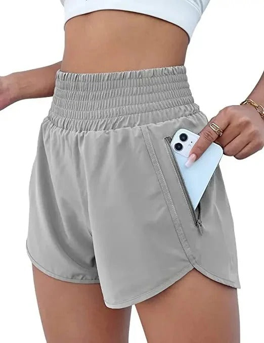 Joycee – Schnelltrocknende Laufshorts mit hohem Bund für Damen