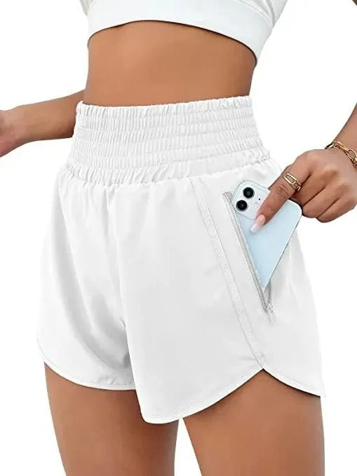 Joycee – Schnelltrocknende Laufshorts mit hohem Bund für Damen