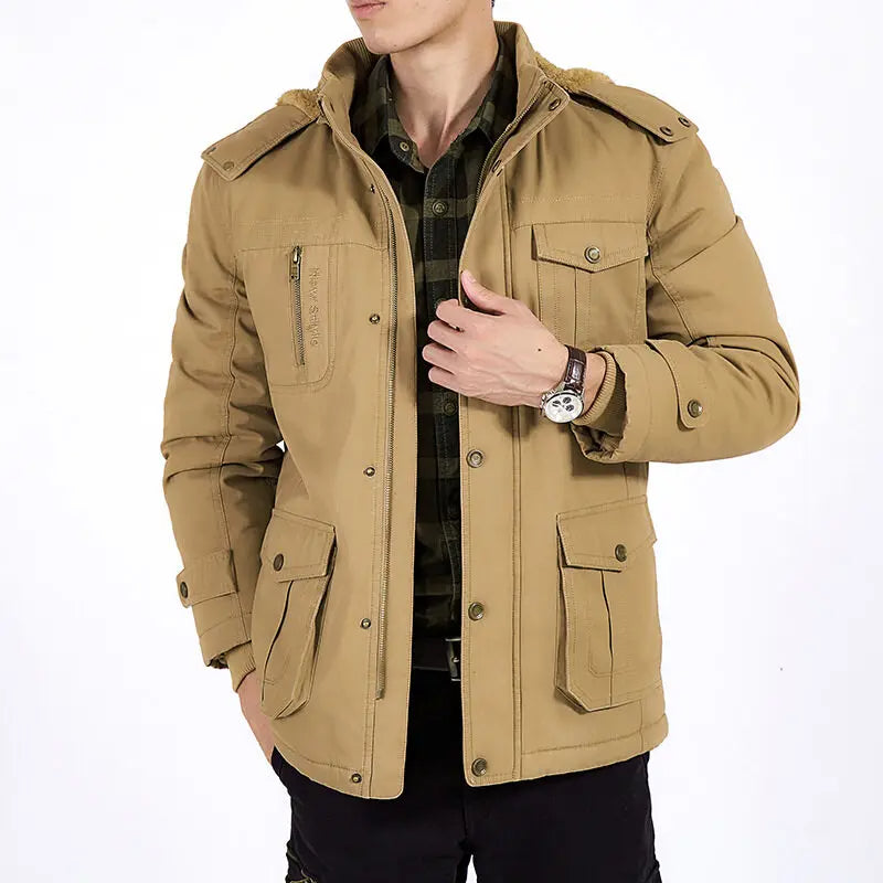 Gottlieb - Elegante Herren Wattierte Bomberjacke Modern