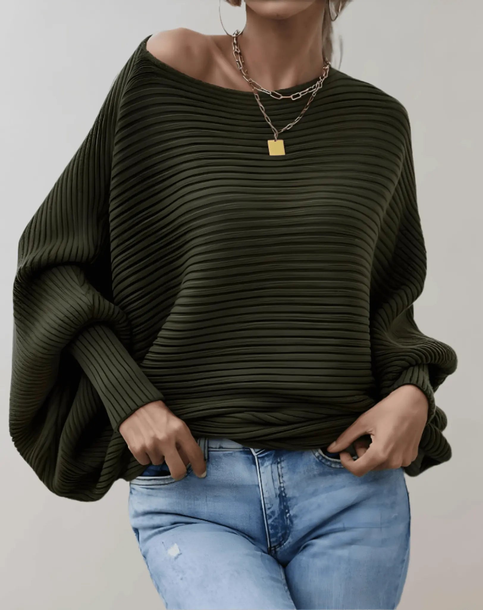 Agnese - Lockerer Pullover mit Puffärmeln für Frauen