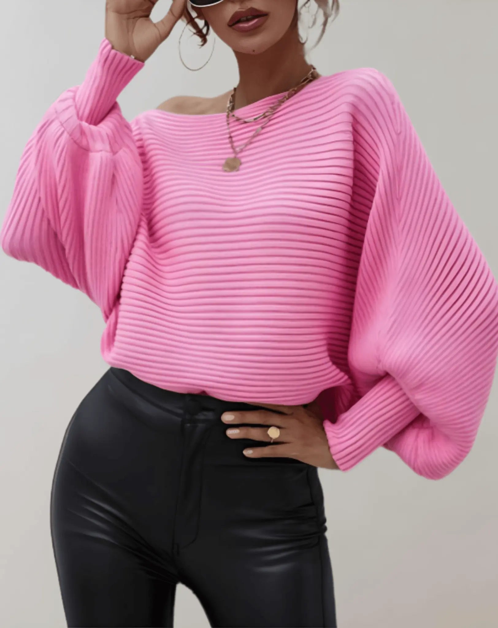 Agnese - Lockerer Pullover mit Puffärmeln für Frauen