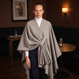 Sofia - Eleganter Poncho mit Bindegürtel